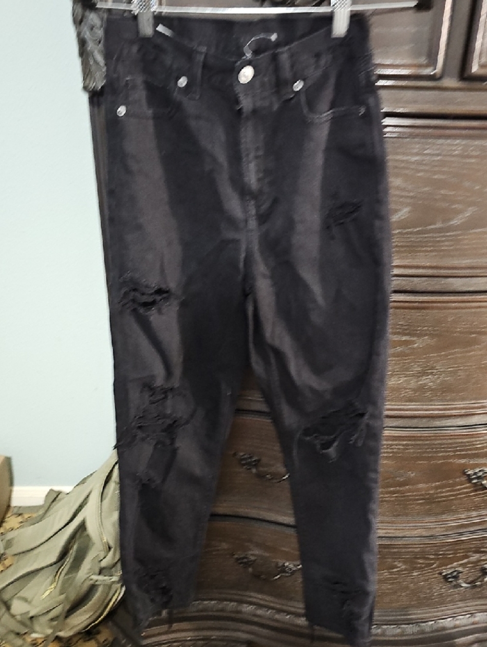 American Eagle Outfitters Black High-Rise Jeans